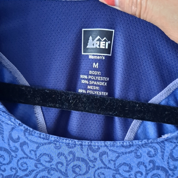 REI Blue Long Sleeve Hooded Active Shirt - Picture 5 of 6